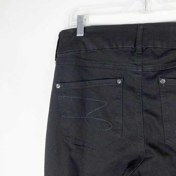 Seven7 Plus Size 14 Jeans Black Skinny Denim Stretch Pockets Dark Pants 1407 - Picture 3 of 7